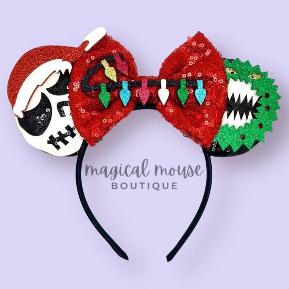 Sandy Claws Minnie Ears | The Nightmare Before Christmas-Inspired Mouse Ears - Picture 1 of 5